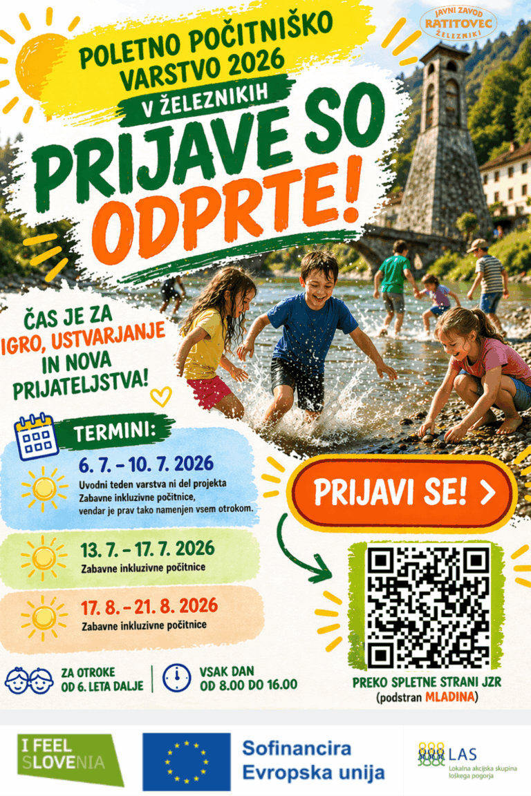 Plakat počitniško varstvo